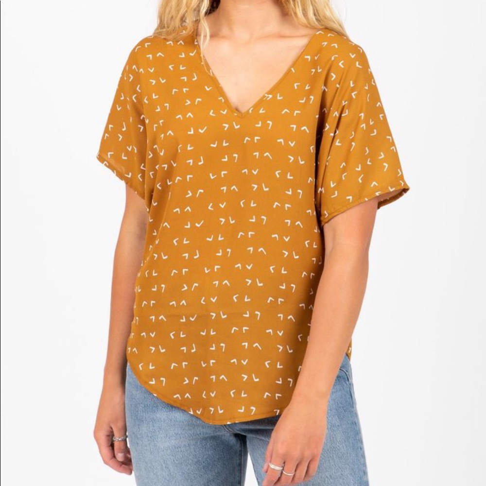 Lush Kendall Patterned Blouse